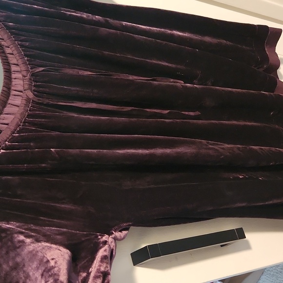 Velvet and silk blouse - Picture 5 of 6